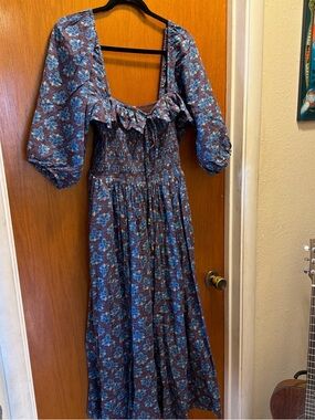 knee length dresses for ladies Free People Lucinda Midi Dress main image 0